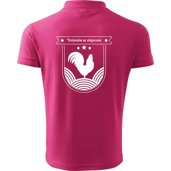 Pánská košile Vstávám se slepicemi - Polokošile pánská Pique Polo 203 - XL ( Purpurová )
