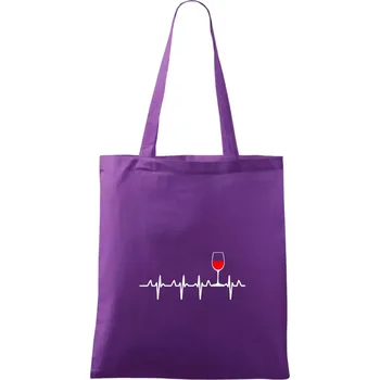 Víno ekg - Taška bavlněná - 42 x 38 cm ( Fialová )