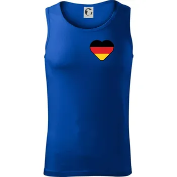 Germany love malé - Německá vlajka - Tílko pánské Core - XL ( Královská modrá )