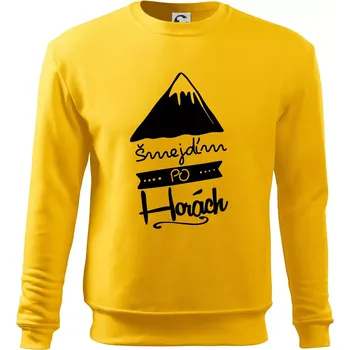 Pánská mikina Šmejdím po horách - Mikina Essential pánská - M ( Žlutá )