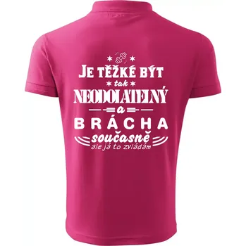 Pánská košile Je těžké být neodolatelný traktorista - Polokošile pánská Pique Polo 203 - L ( Purpurová )