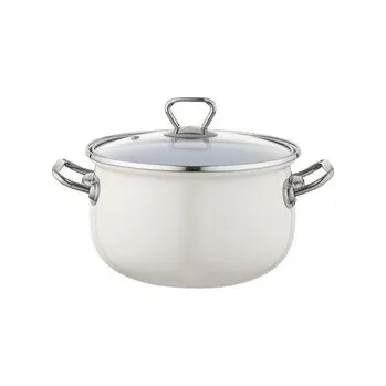 SMALTOVANÝ HRNEC BLISS 16CM 2,1L KRÉMOVÝ