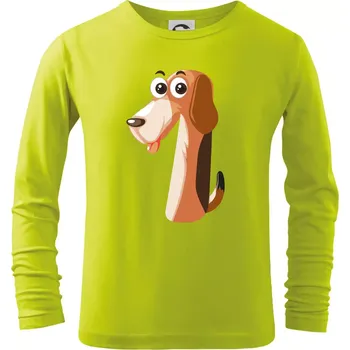 Dětská móda Věk dítětě zvíře 1 - Triko dětské Long Sleeve - 134 cm/8 let ( Limetková )