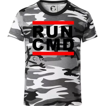 Chlapecké tričko Run CMD - Dětské maskáčové triko - 122 cm/6 let ( Šedý maskáč )