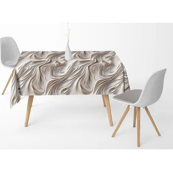 Ubrus s nešpinivou úpravou, Vlny