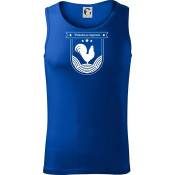 Vstávám se slepicemi - Tílko pánské Core - XL ( Královská modrá )