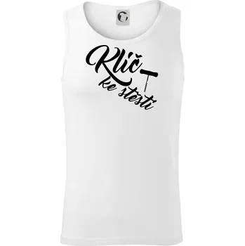 Klíč ke štěstí vývrtka jednoduchá - Tílko pánské Core - S ( Bílá )