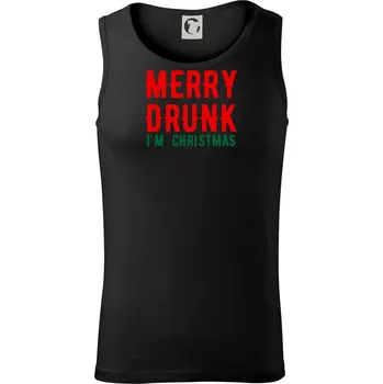 Pánské termoprádlo Merry Drunk I'm Christmas - Tílko pánské Core - XL ( Černá )