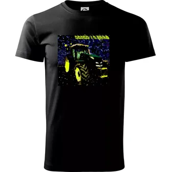 Pánské tričko Traktorista - makám i v noci - Triko extra velké (5-8XL) - 8XL ( Černá )