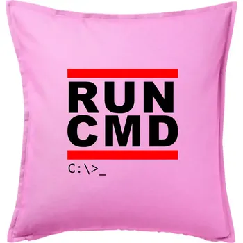 Polštář Run CMD - Polštář 50x50 - 50x50 - Pouze potah ( Růžová )