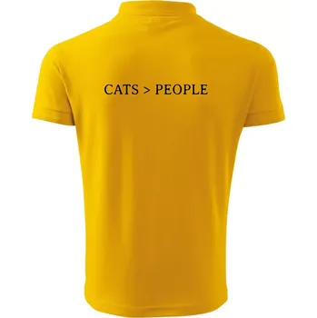 Pánská košile Cats > people - Polokošile pánská Pique Polo 203 - 4XL ( Žlutá )