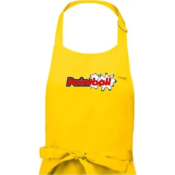 Kuchyňská zástěra Paintball splash - Pánská zástěra na vaření - Univerzální velikost ( Žlutá )