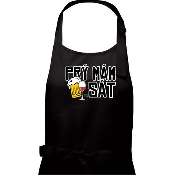 Kuchyňská zástěra Prý mám 70 SÁT - Pánská zástěra na vaření - Univerzální velikost ( Černá )