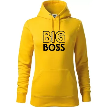 Dámská mikina Big boss mini boss - Mikina dámská Cape s kapucí - XS ( Žlutá )