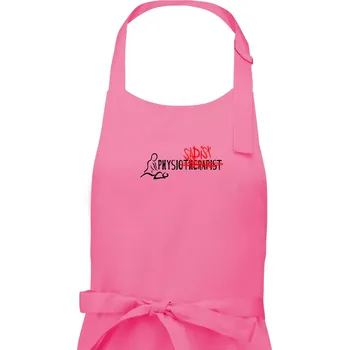Kuchyňská zástěra Physiotherapist sadist - Dámská zástěra na vaření - Univerzální velikost ( Růžová )