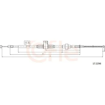 Autodíl Tažné lanko, parkovací brzda COFLE 92.17.2296