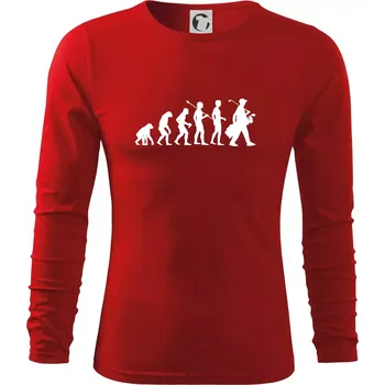 Pánské oblečení Evoluce golf - Muž - Triko s dlouhým rukávem FIT-T long sleeve - M ( Červená )
