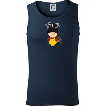 Jsem ďábel námořník žlutý - Tílko pánské Core - 2XL ( Námořní modrá (téměř černá) )