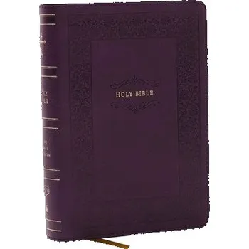 Cizojazyčná kniha KJV Holy Bible: Compact with 43,000 Cross References, Purple Leathersoft, Red Letter, Comfort Print: King James Version - Thomas Nelson