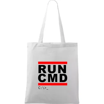 Run CMD - Taška bavlněná - 42 x 38 cm ( Bílá )