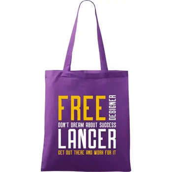 Freelancer - Taška bavlněná - 42 x 38 cm ( Fialová )