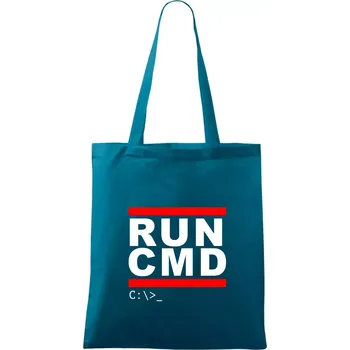 Run CMD - Taška bavlněná - 42 x 38 cm ( Petrolejová )