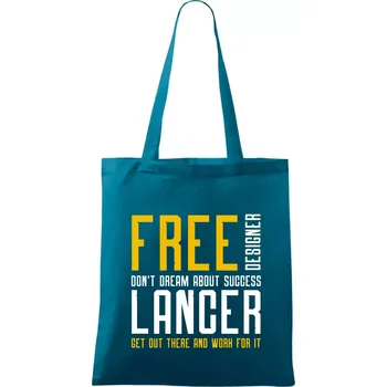 Freelancer - Taška bavlněná - 42 x 38 cm ( Petrolejová )