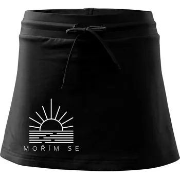 Dámské oblečení Ikona - mořím se - Sportovní sukně - two in one - L ( Černá )