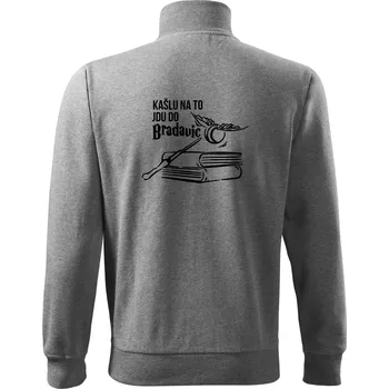 Pánská mikina Kašlu na to, jdu do Bradavic - Mikina bez kapuce Adventure - 3XL ( Tmavě šedý melír )