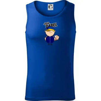 Jsem ďábel doručovatel modro žlutý - Tílko pánské Core - 2XL ( Královská modrá )