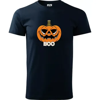 Pánské tričko Halloween dýně - Triko extra velké (5-8XL) - 6XL ( Námořní modrá (téměř černá) )