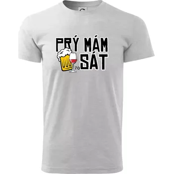 Prý mám 70 SÁT - Triko extra velké (5-8XL) - 6XL ( Světlešedý Melír )