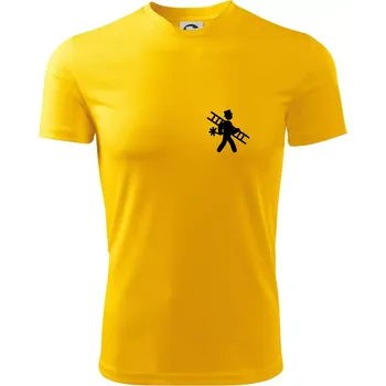 Chlapecké tričko Kominík logo prso - Dětské triko sportovní (dresovina) - 122 cm/6 let ( Žlutá )