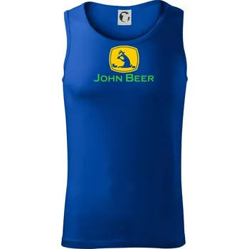 John Beer jelen s pivem - Tílko pánské Core - L ( Královská modrá )