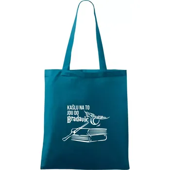Kašlu na to, jdu do Bradavic - Taška bavlněná - 42 x 38 cm ( Petrolejová )