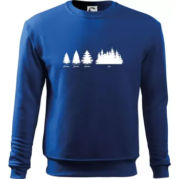 Chlapecké tričko Evoluce lesa - Mikina Essential dětská - 158 cm/12 let ( Královská modrá )