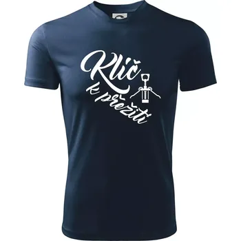 Chlapecké tričko Vývrtka mechanická - Klíč k přežití - Dětské triko sportovní (dresovina) - 146 cm/10 let ( Námořní modrá (velmi tmavá - téměř černá) )