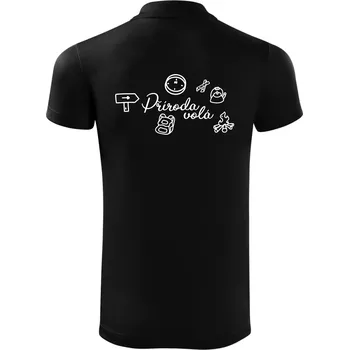 Pánská košile Ikony - příroda volá - Polokošile Victory sportovní (dresovina) - 3XL ( Černá )