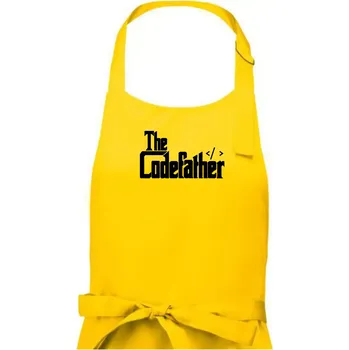 Kuchyňská zástěra The codefather - Pánská zástěra na vaření - Univerzální velikost ( Žlutá )