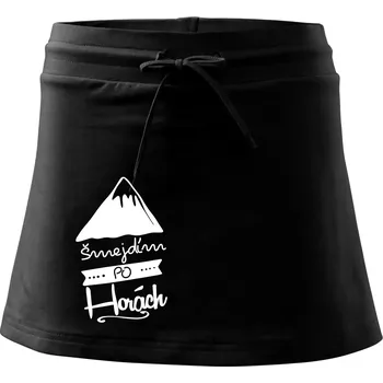 Dámské oblečení Šmejdím po horách - Sportovní sukně - two in one - S ( Černá )