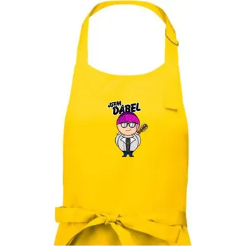 Kuchyňská zástěra Jsem ďábel muzikant rocker - Pánská zástěra na vaření - Univerzální velikost ( Žlutá )