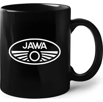 Hrnek se značkou Jawa, Barva Černá, Velikost 330 ml, Canvas Keramický hrnek Bezvatriko.cz 1597