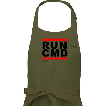 Kuchyňská zástěra Run CMD - Dámská zástěra na vaření - Univerzální velikost ( Khaki )