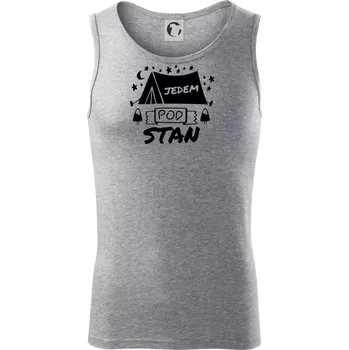 Pánské termoprádlo Jedem pod stan - Tílko pánské Core - 2XL ( Tmavě šedý melír )