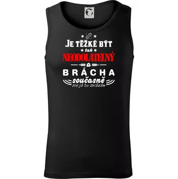 Je těžké být neodolatelný brácha - Tílko pánské Core - L ( Černá )