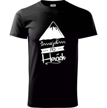 Pánské tričko Šmejdím po horách - Triko extra velké (5-8XL) - 6XL ( Černá )
