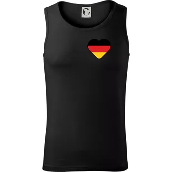 Pánské termoprádlo Germany love malé - Německá vlajka - Tílko pánské Core - 2XL ( Černá )