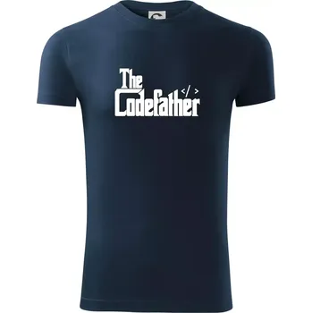 Pánské oblečení The codefather - Viper FIT - Pánské zůžené tričko - 2XL ( Námořní modrá (velmi tmavá - téměř černá) )