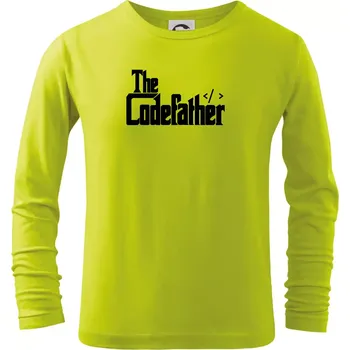 Dětská móda The codefather - Triko dětské Long Sleeve - 158 cm/12 let ( Limetková )