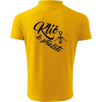 Pánská košile Vývrtka mechanická - Klíč k přežití - Polokošile pánská Pique Polo 203 - L ( Žlutá )